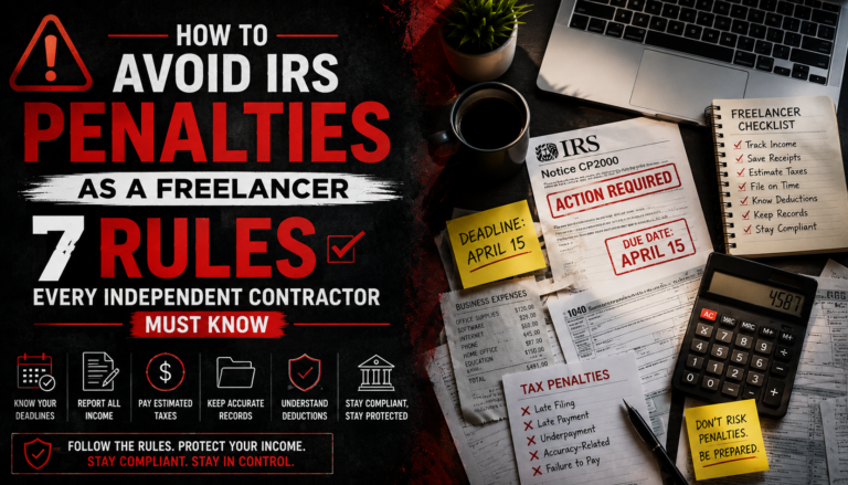 How to Avoid IRS Penalties as a Freelancer: 7 Rules Every Independent Contractor Must Know