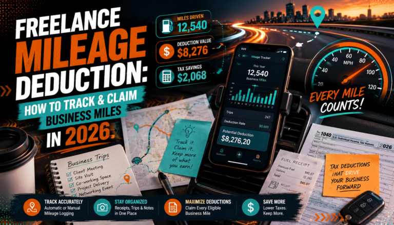 Freelance Mileage Deduction: How to Track and Claim Business Miles in 2026